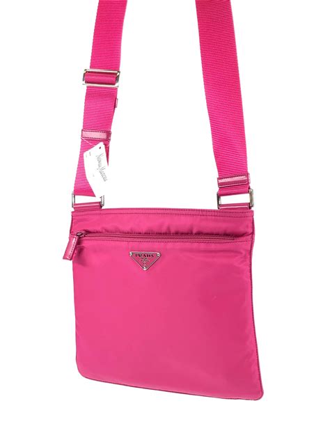 pink and white prada purse|prada pink nylon bag.